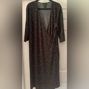 Lane Bryant womens wrap tie front dress size 22/24